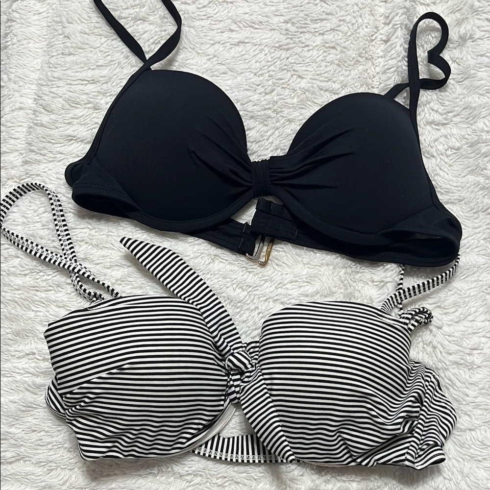 2 size 34B bikini bra bathing suit tops